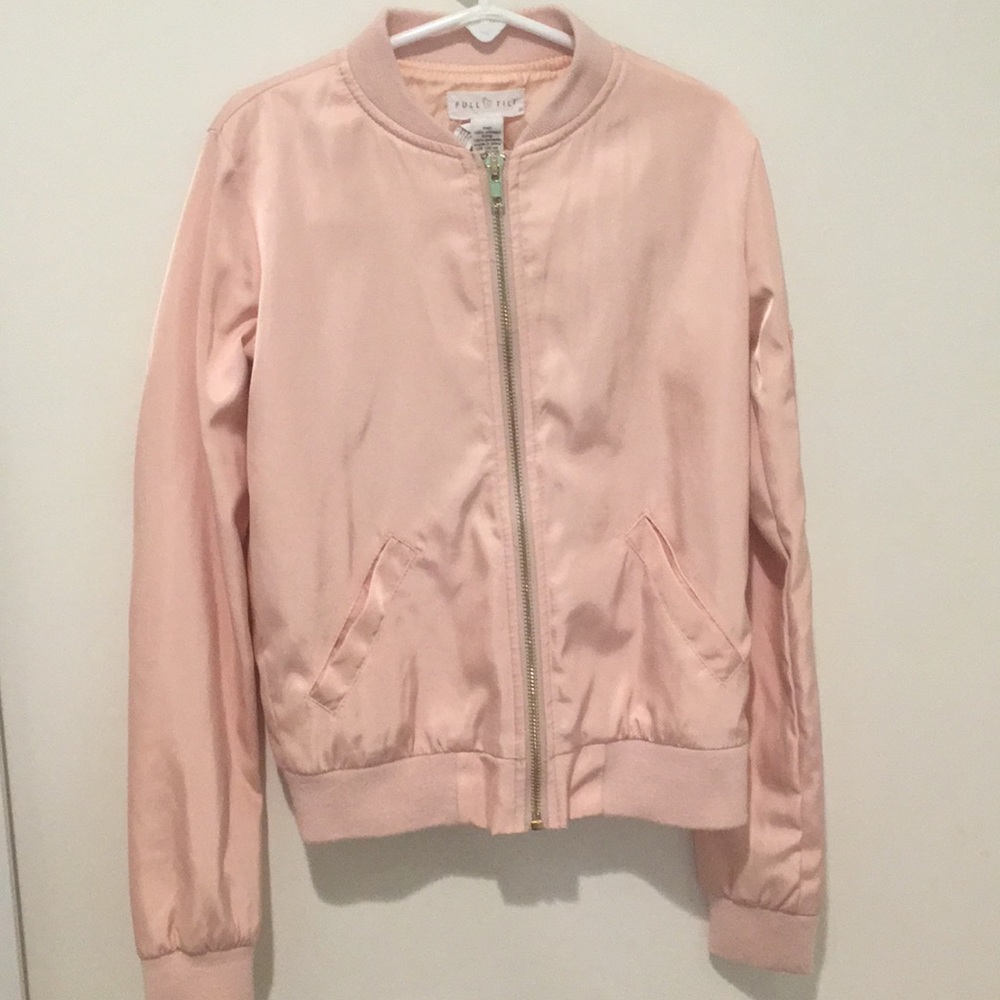 Tilly’s pink bomber jacket